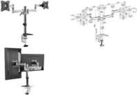 LogiLink BP0077 Flachbildschirm-Tischhalterung 68,6 cm (27 ) Durchgeschraubt Schwarz