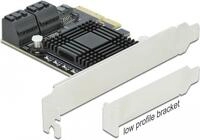 Delock 5 Port SATA PCI Express x4 Karte Low Profile - SATA 6Gb/s Controller (90498)