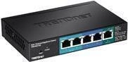 TRENDnet TPE P521ES - Switch - Smart - 1 x 10/100/1000 (PoE+ input) + 2 x 10/100/1000