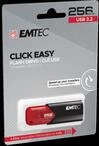 Emtec Click Easy USB-Stick 256 GB USB Typ-A 3.2 Gen 1 (3.1 Gen 1) Schwarz - Rot