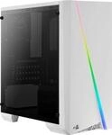 Aerocool Cylon Mini - Mini Tower - PC - Wei&szlig; - micro ATX - Mini-ITX - Stahl - Blau -