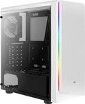 AeroCool Rift - Midi Tower - ATX - ohne Netzteil (ATX) - wei&szlig; - USB/Audio