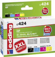 Edding EDD-424 - HP - Schwarz - Cyan - Magenta - Gelb - Deskjet 3070A / 3520 / 3522 /