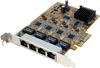 Startech ST1000SPEX43, StarTech.com 4 Port PCIe Gigabit Netzwerkkarte -