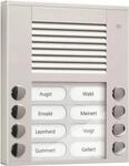 Audio Au&szlig;enstation PES08-EN/04 8Tasten 2reihig AP silber (PES08-EN/04)