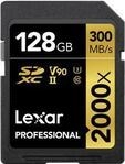 Lexar 2000x - 128 GB - SDHC - Klasse 10 - 300 MB/s - 260 MB/s - Class 3 (U3)
