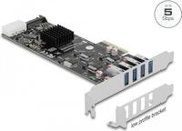 DeLOCK - USB-Adapter - PCIe 2,0 x4 Low-Profile - USB 3,2 Gen 1 x 4 (89008)