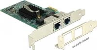 DeLock PCI Express Card > 2 x Gigabit LAN - Netzwerkadapter - PCIe 2.0 Low-Profile -