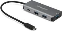 StarTech.com HB31C3A1CPD3 4-Port USB-C-Hub (mit Stromversorgung, 10 Gbit/s, 3 x