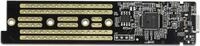 DeLOCK External Enclosure for M.2 NVME PCIe SSD with USB Type-C female transparent -