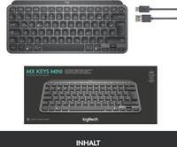 Logitech MX Keys Mini - Tastatur - hinterleuchtet - Bluetooth - QWERTZ - Deutsch -