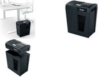 REXEL Aktenvernichter Secure X10, Partikel 4 x 40 mm,schwarz Schnittleistung: 10