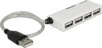 Delock 87445, Delock HUB USB2.0 - Hub - 4 x USB2.0 - Desktop (87445)