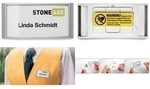 DURABLE Namensschild CLASSIC 30x65mm mit Magnet 1 Pg. &agrave; 10 St&uuml;ck 854023