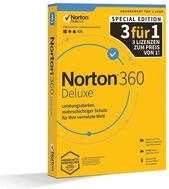 NORTONLIFELOCK 360 DELUXE 25GB GE 1 USER 3 DEVICE 12MO 3FOR1 PROMO (21406104)