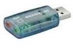 Wentronic Goobay USB 2.0 Soundkarte, Transparent - zum Anschluss von Mikrofonen...