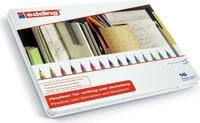 Edding 55. Schreibfarben: Schwarz, Blau, Braun, Gr&uuml;n, Grau, Orange, Pink, Rot,