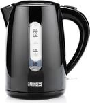 Princess 236017 Wasserkocher - 1,7 l - 2200 W - Schwarz - Wasserstandsanzeige -