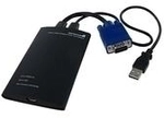 StarTech.com Tragbarer KVM Konsolen auf USB2.0 Laptop Adapter - KVM-Switch - PS/2,