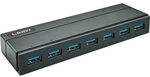 Lindy 7 Port USB 3.0 Hub Zum Anschluss von sieben USB 3.0 Ger&auml;ten - mit Ladefunktion