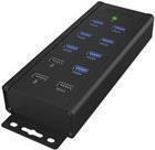 ICY BOX IB-HUB1703-QC3 - Hub - 7 x SuperSpeed USB 3.0 - Desktop (IB-HUB1703-QC3)