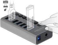 Delock - Hub - 7 x SuperSpeed USB3.0 - Desktop (63669)