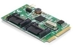 Delock Mini PCIe I/O PCIe full size 2 x SATA 6 Gb/s (95233)