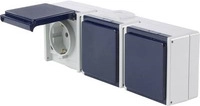as - Schwabe 62464 Aufputz-Steckdose IP54 Grau (62464)