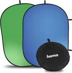 Hama 2in1 Fotokulisse Stoff Blau - Gr&uuml;n (00021570)