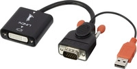 Lindy VGA auf DVI-D Konverter Zum Anschluss einer VGA-Quelle an einem DVI Display