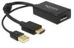 Delock - Videokonverter - HDMI - DisplayPort - Schwarz - retail (62667)