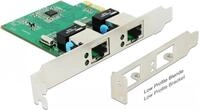 DeLOCK PCI Express Card > 2 x Gigabit LAN - Netzwerkadapter - PCIe 1,1 Low-Profile -