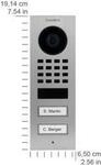 DoorBird D1102V IP Video T&uuml;rstation V2A Edelstahl 2 Ruftasten (D1102V)