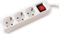 VALUE 3-fach Steckdosenleiste mit Schalter, wei&szlig;, 10m (19.99.1079)