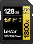 Lexar Professional GOLD Series - Flash-Speicherkarte - 128GB - Video Class V60 /