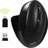 PORT Connect Professional - Vertikale Maus - ergonomisch - F&uuml;r Rechtsh&auml;nder -