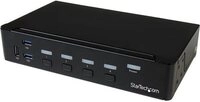 StarTech.com 4-Port DisplayPort KVM Switch With Built-in USB3.0 Hub - 4K -