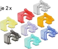 Delock 86420, Delock RJ45 Repair Clip Starter Set - Netzwerkanschluss Reparatur-Clip