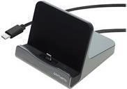 4smarts VoltDock - Ladest&auml;nder - 60 Watt - 3 A - PD, QC (24 pin USB-C) - Gun Metal