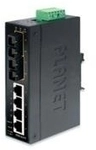 PLANET ISW-621T - Switch - 4 x 10/100 + 2 x 100Base-FX - an DIN-Schiene montierbar,