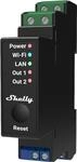 Shelly Pro 2PM - 2-Kanal Hutschienen-Relais mit Leistungsmessung, LAN, WLAN &