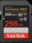 SanDisk Extreme Pro - Flash-Speicherkarte - 256GB - Video Class V30 / UHS-I U3 /