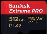 SanDisk Extreme Pro - Flash-Speicherkarte (microSDXC-an-SD-Adapter inbegriffen) - 512