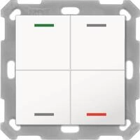 MDT BE-TAL55T4.01 Taster Light 55 4fach RGB-W Temp. Reinwei&szlig; gl&auml;nzend Neutral