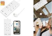 LogiLink Wi-Fi Smart Steckdosenleiste 6-fach (CEE7/3) - 4x USB - Tuya kompatibel