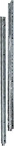 Hager UN09A. Produktfarbe: Edelstahl, Material: Edelstahl, Anzahl enthaltener