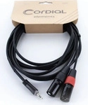 CORDIAL 14872, Cordial EY 3 WMM XLR Y-Adapter [1x Klinkenstecker 3.5 mm - 2x
