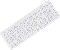KeySonic KSK-6031INEL Tastatur USB QWERTZ Deutsch Wei&szlig; (KSK-6031INEL-Wh (DE))