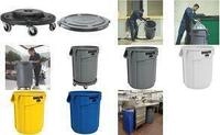 Rubbermaid Container BRUTE 75,7 Liter, aus PP, wei&szlig; runder Container mit