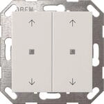 Gira Taster Wippe KNX, 2f, Reinwei&szlig; 517403 (517403)